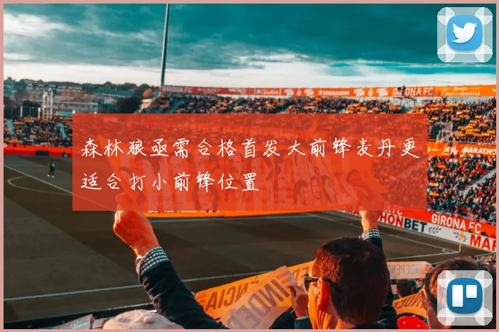 森林狼亟需合格首发大前锋麦丹更适合打小前锋位置